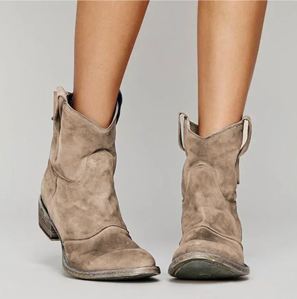 Botas Mujer de Cuero Salvaje Estilo Oeste - Mavetta