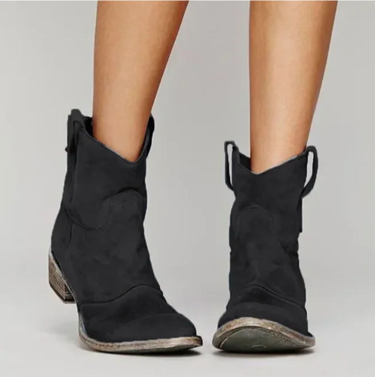 Botas Mujer de Cuero Salvaje Estilo Oeste