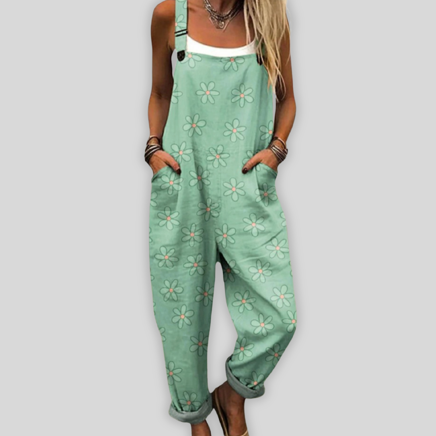 Mono mujer denim holgado cómodo uso diario - Mavetta