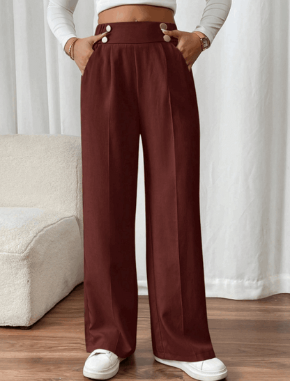 Pantalón Mujer de Talle Alto Corte Recto
