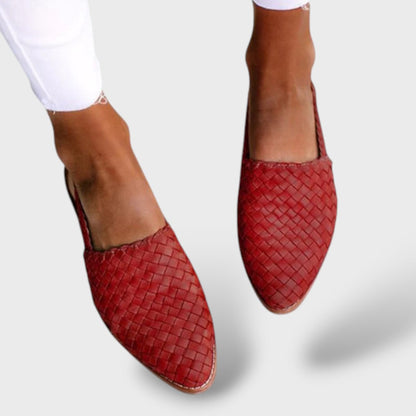 Sandalias mujer trenzadas slingback ajustables