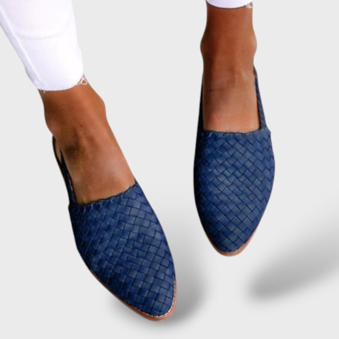 Sandalias mujer trenzadas slingback ajustables