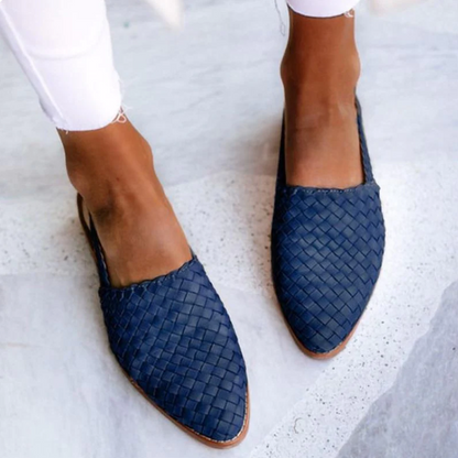 Mocasines Mujer de Piel Tacón Bajo Elegante