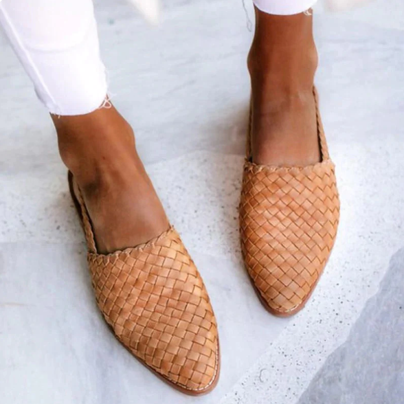 Mocasines Mujer de Piel Tacón Bajo Elegante