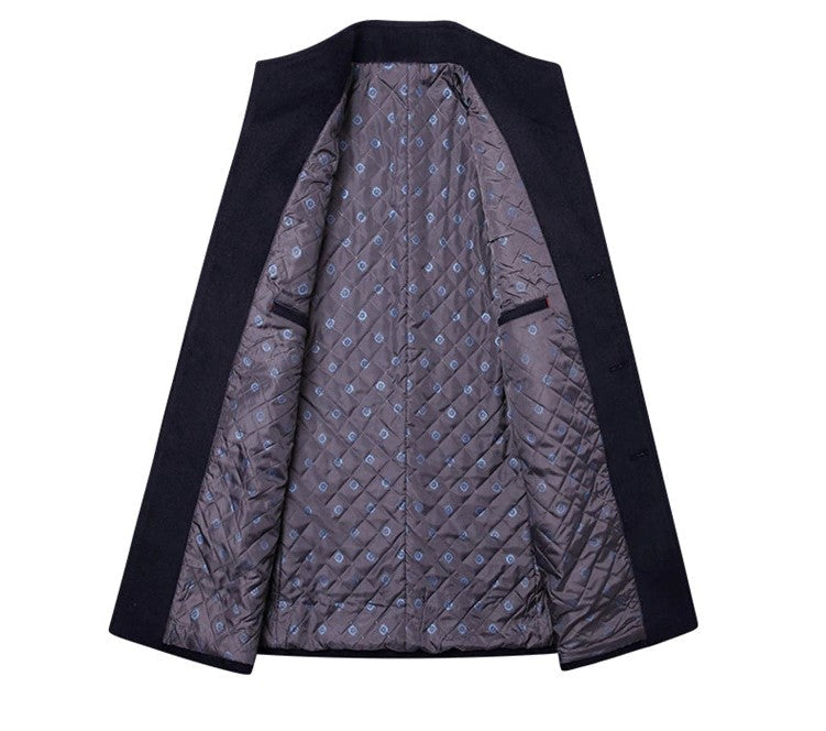 Chaqueta Acolchada Hombre con Cierre de Botones