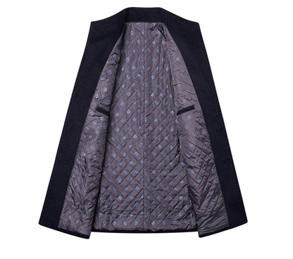 Chaqueta Acolchada Hombre con Cierre de Botones
