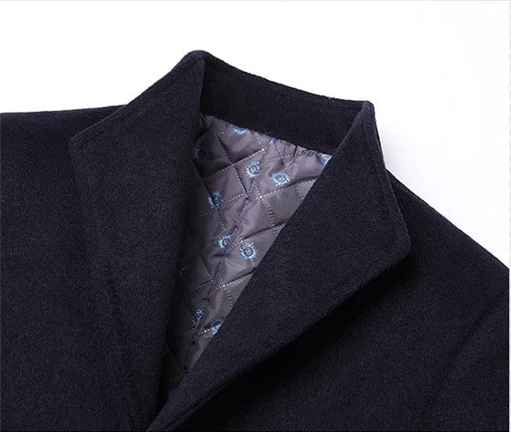 Chaqueta Acolchada Hombre con Cierre de Botones
