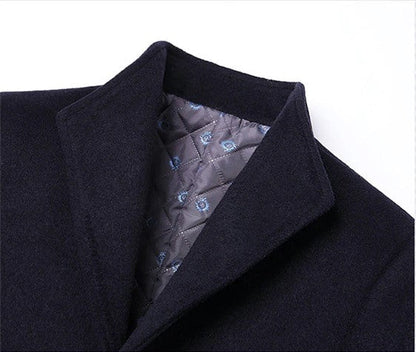 Chaqueta Acolchada Hombre con Cierre de Botones