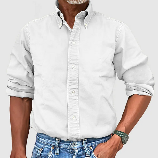 Camisa Hombre Manga Larga Algodón Cómoda - Mavetta