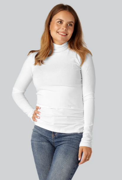 Suéter Mujer Cuello Alto Ajustado Diseño Elegante