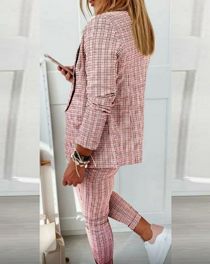 Conjunto Mujer de Blazer y Pantalón Ajustado