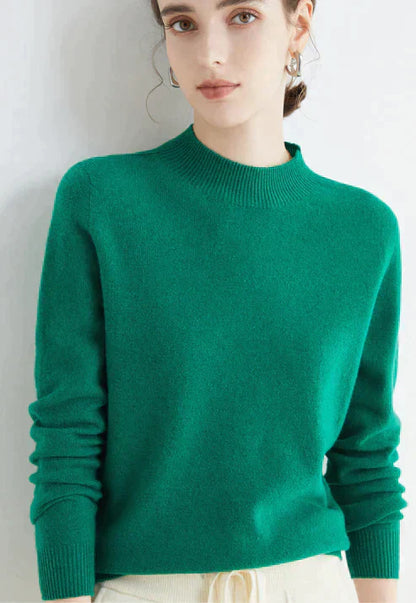 Suéter Mujer Cuello Alto Clásico Ajuste Regular