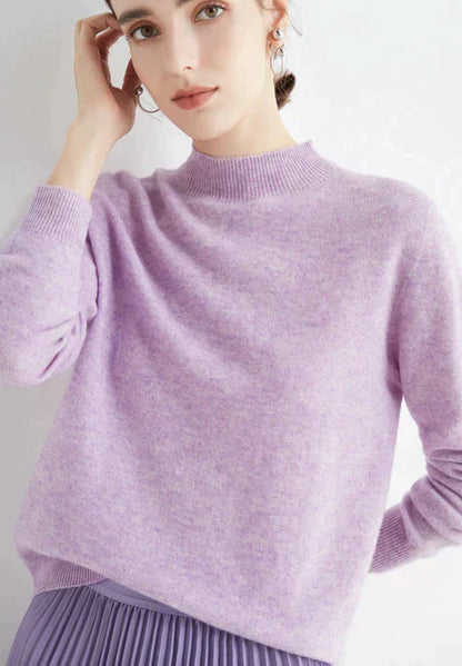 Suéter Mujer Cuello Alto Clásico Ajuste Regular