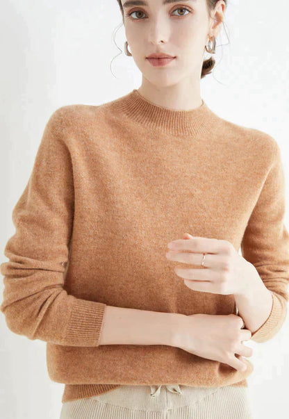 Suéter Mujer Cuello Alto Clásico Ajuste Regular