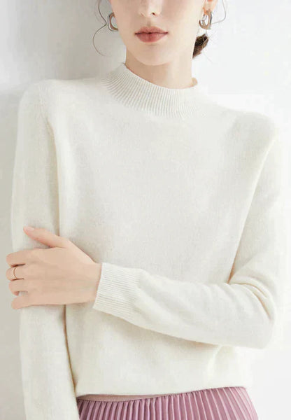 Suéter Mujer Cuello Alto Clásico Ajuste Regular