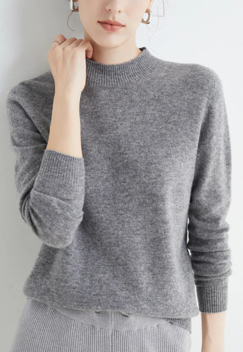 Suéter Mujer Cuello Alto Clásico Ajuste Regular