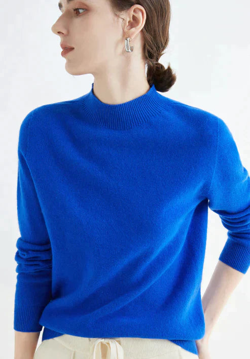 Suéter Mujer Cuello Alto Clásico Ajuste Regular