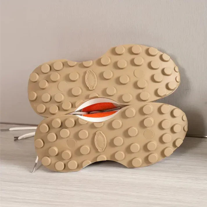 Zapatillas Deportivas Mujer Suela Gruesa Diseño Paneles