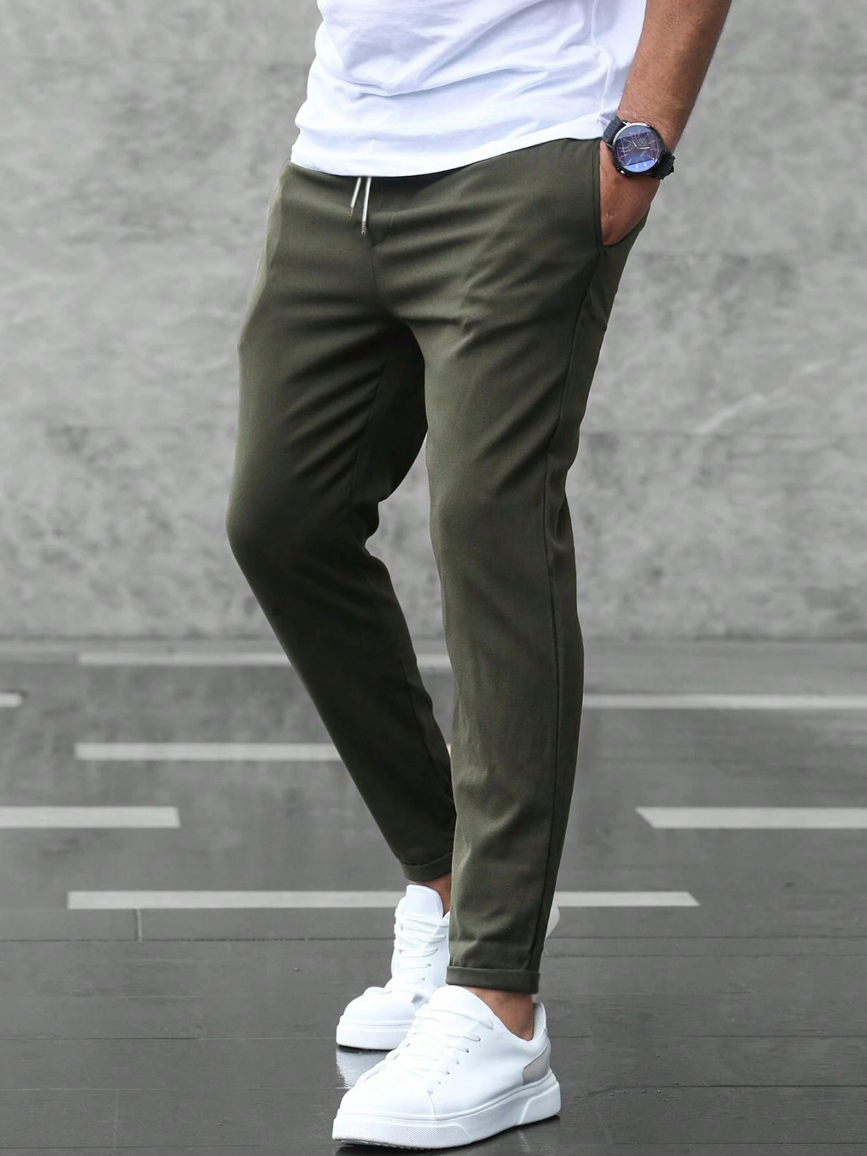 Pantalón Hombre Elástico Ajuste Slim Estilo Versátil - Mavetta
