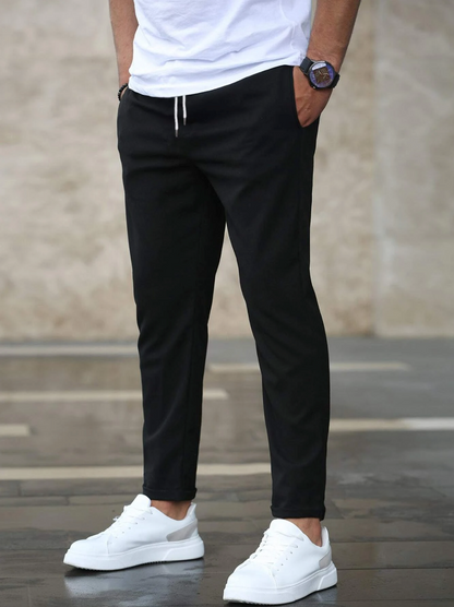Pantalón Hombre Elástico Ajuste Slim Estilo Versátil