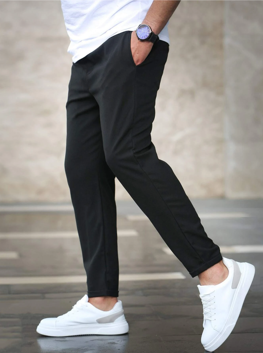 Pantalón Hombre Elástico Ajuste Slim Estilo Versátil