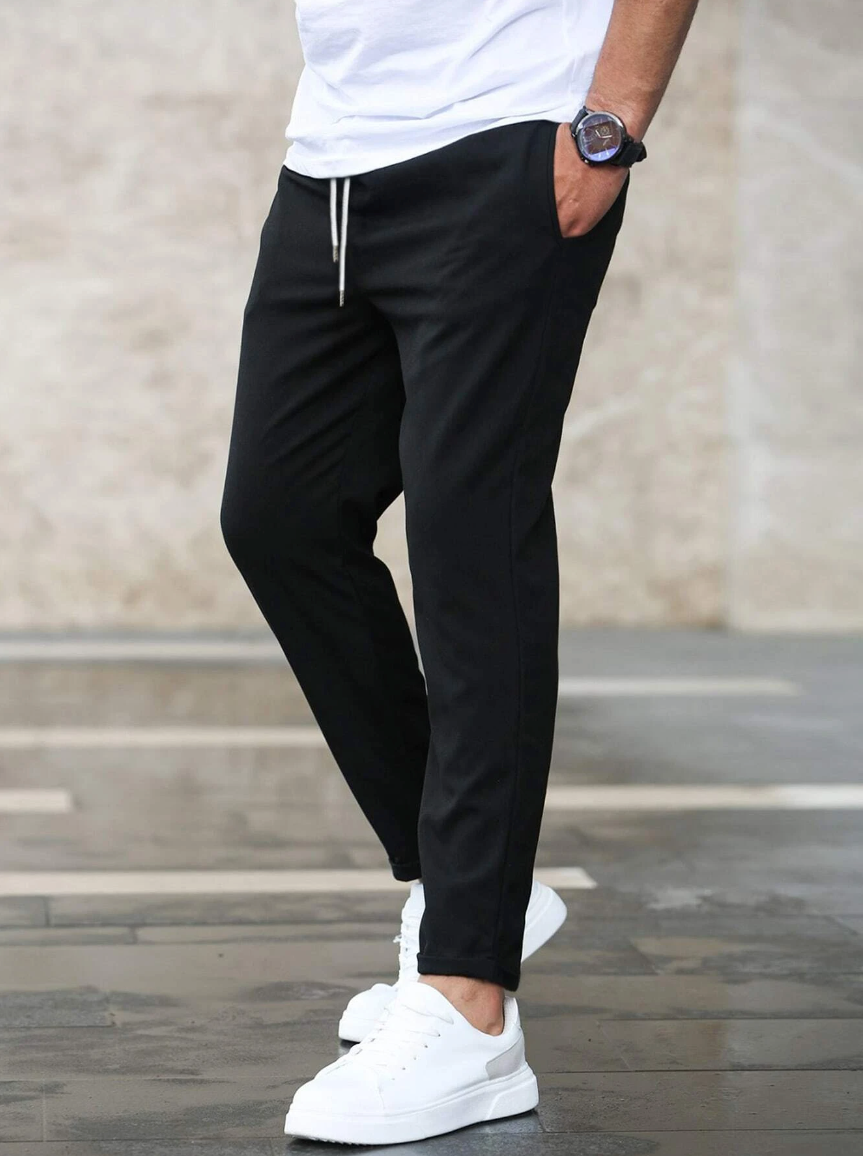 Pantalón Hombre Elástico Ajuste Slim Estilo Versátil