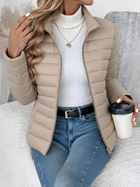 Chaqueta Acolchada Mujer Ligera Ajuste Moderno