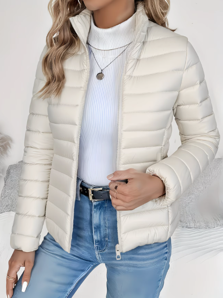 Chaqueta Acolchada Mujer Ligera Ajuste Moderno