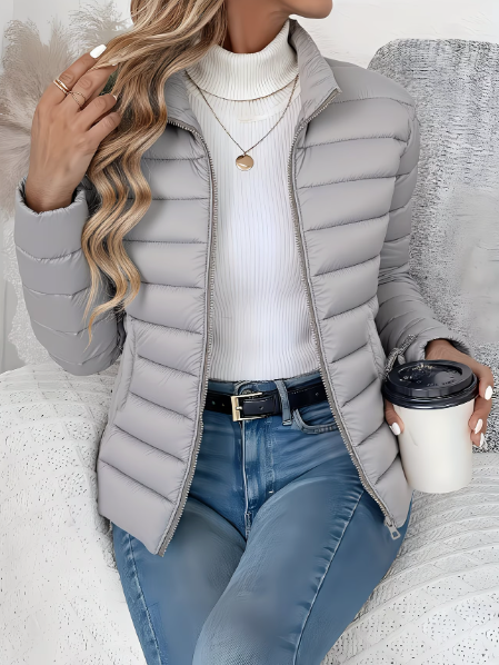 Chaqueta Acolchada Mujer Ligera Ajuste Moderno