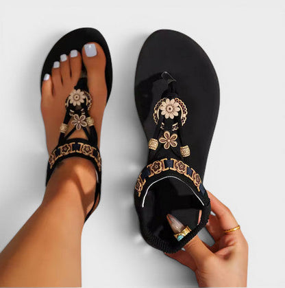 Sandalias Mujer Estilo Boho Punta Abierta - Mavetta