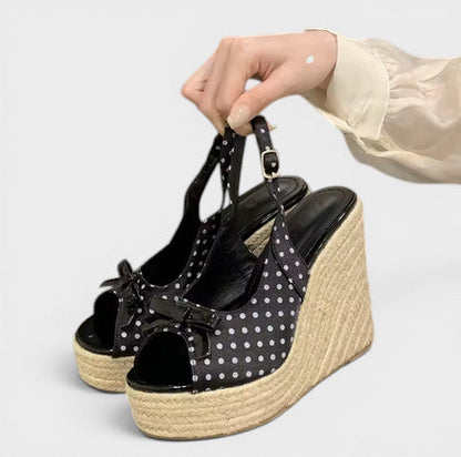 Sandalias Cuña Mujer Estilo Retro - Mavetta