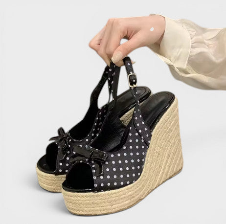 Sandalias Cuña Mujer Estilo Retro - Mavetta