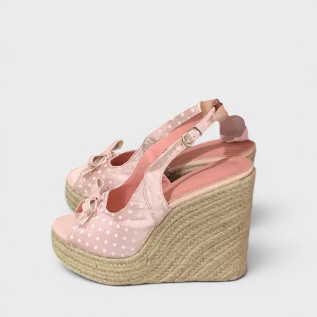 Sandalias Cuña Mujer Estilo Retro
