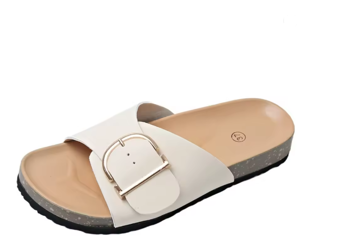 Sandalias Mujer Hebilla Ajustable Suela de Corcho