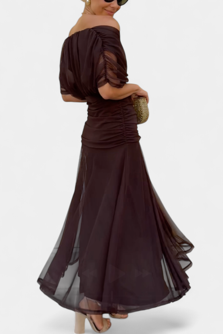 Vestido maxi mujer fluido estilo elegante