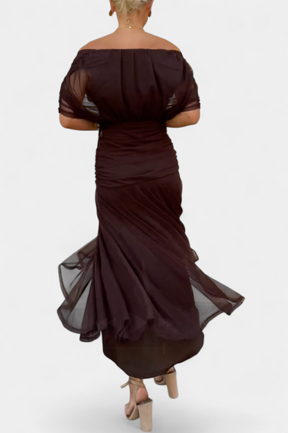 Vestido maxi mujer fluido estilo elegante
