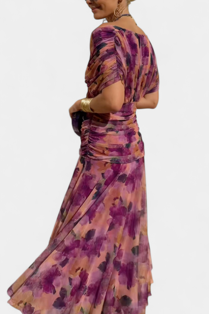 Vestido maxi mujer fluido estilo elegante