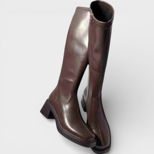 Botas Altas Vintage Tacón Grueso - Mavetta