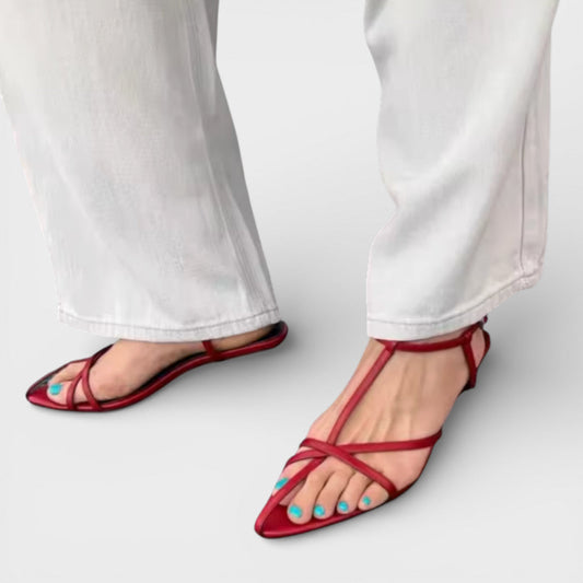 Sandalias Mujer Estilo Gladiador Tacón Bajo - Mavetta