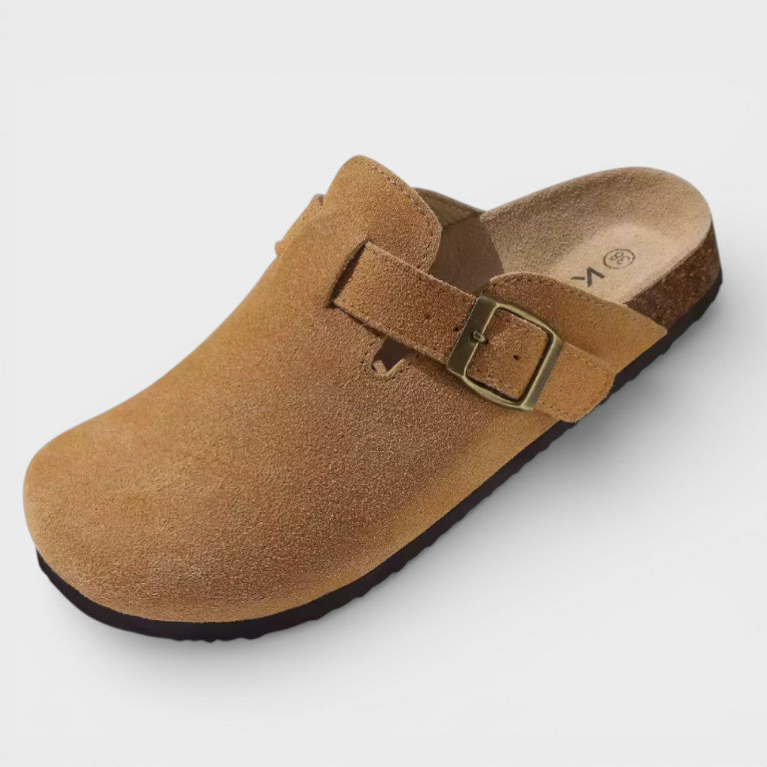Zuecos Mujer Suela de Corcho Hebilla Ajustable