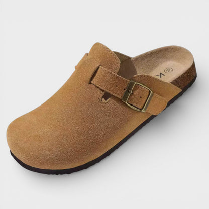 Zuecos Mujer Suela de Corcho Hebilla Ajustable