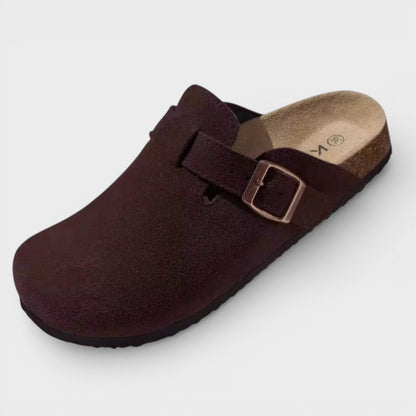 Zuecos Mujer Suela de Corcho Hebilla Ajustable