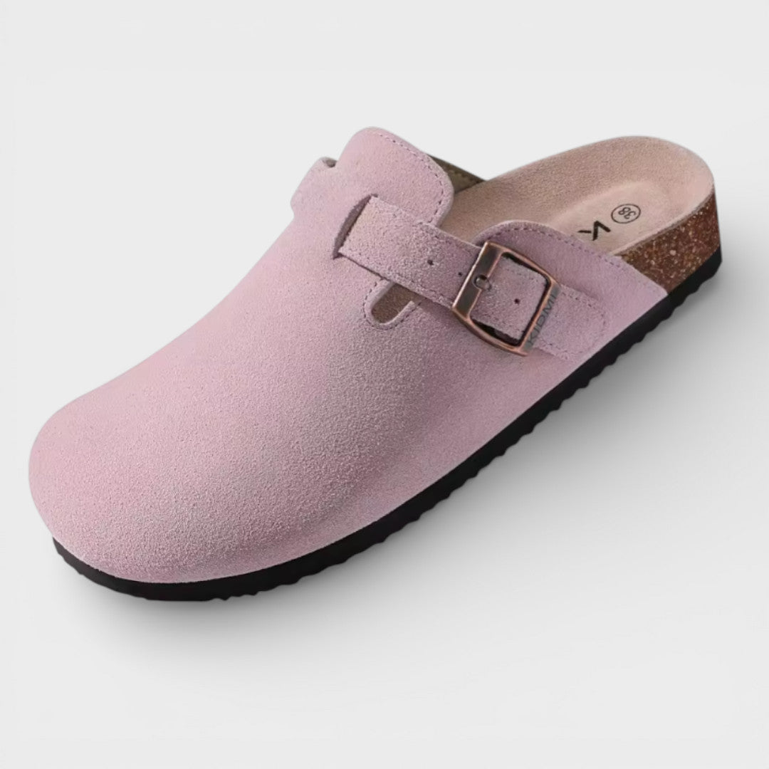 Zuecos Mujer Suela de Corcho Hebilla Ajustable