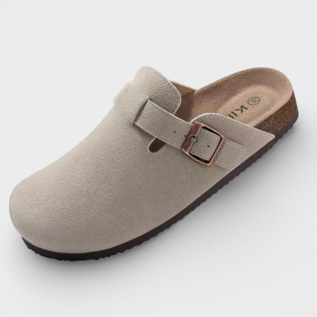 Zuecos Mujer Suela de Corcho Hebilla Ajustable