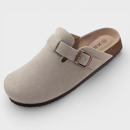 Zuecos Mujer Suela de Corcho Hebilla Ajustable