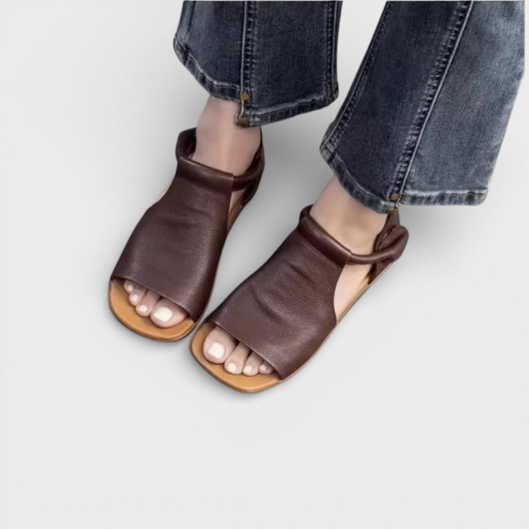 Sandalias Mujer Planas Estilo Retro