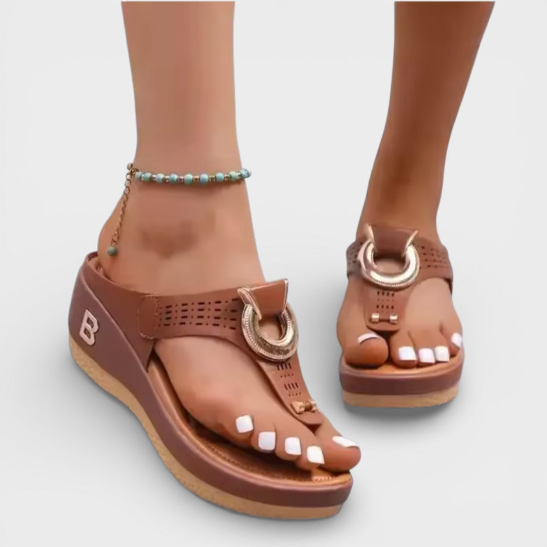 Sandalias Mujer Cuña Plataforma Comoda