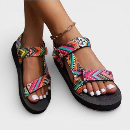 Sandalias Plataforma Mujer Tiras Ajustables Verano