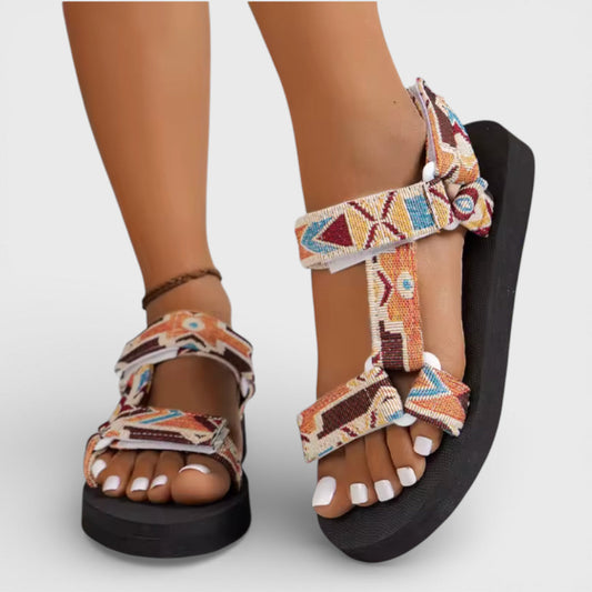 Sandalias Plataforma Mujer Tiras Ajustables Verano - Mavetta