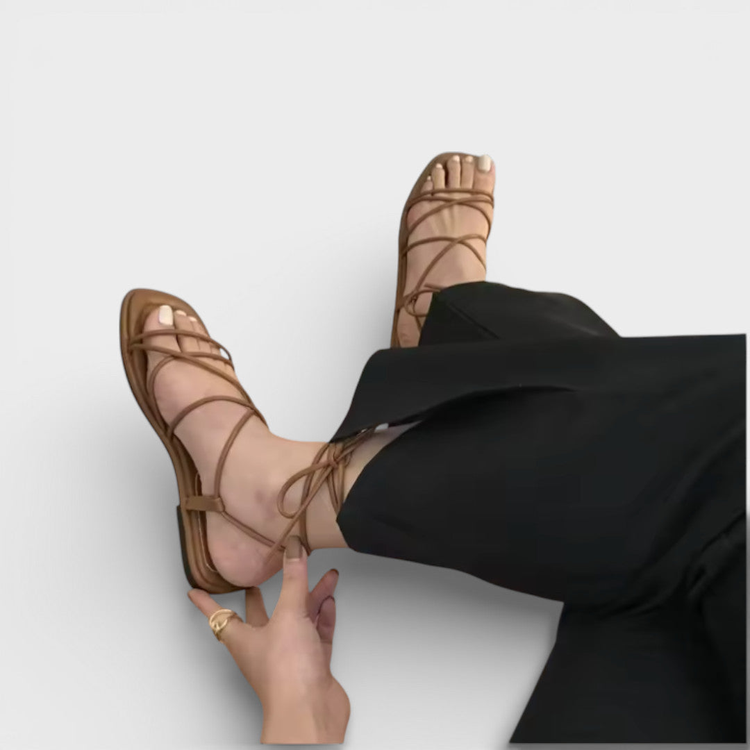 Sandalias Mujer de Tiras Punta Cuadrada